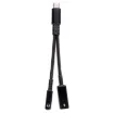 This USB-C charging cable and headphone adaptor allows you to not only listen to music but also charge your phone. The adaptor provides 60W PD charging passthrough.
