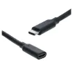 This type-C to type C USB cable features USB 3.2 Gen 2 compatibility and can be used to connect and power a variety of USB type C equipped devices.