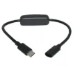 This handy little cable is a female to male USB type C cable with an inline switch which allows you to toggle the device ON or OFF without the need to unplug