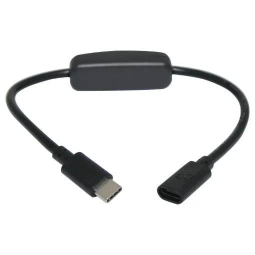 This handy little cable is a female to male USB type C cable with an inline switch which allows you to toggle the device ON or OFF without the need to unplug