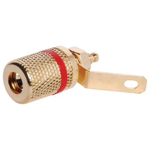 Quality gold plated connector ideal for speaker plates.