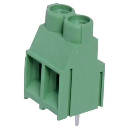 6.35mm Pitch 
Dove-tail grooves enable these terminal blocks to be ganged together in any combination. With wire protect terminals. Rated at 30A at 300V AC.

Cable size: 0.5-3.6mm2