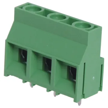 Super heavy duty PCB terminals for high power industrial applications.
Dove-tail grooves enable these 2 and 3 way terminal blocks to be ganged together. With moving cage wire protect terminals. Rated at 40A at 600V AC.
9.52mm pitch.