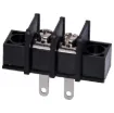 Pin Spacing: 9.5mm
Current Rating: 15A at 250V
Solder Lugs: Tin Plated Brass
Screw: Nickel Plated Steel
Housing: Thermoplastic UL94V-O, Black