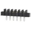 Pin Spacing: 9.5mm
Current Rating: 15A at 250V
Solder Lugs: Tin Plated Brass
Screw: Nickel Plated Steel
Housing: Thermoplastic UL94V-O, Black