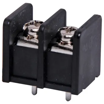 Pin Spacing: 8.25mmCurrent Rating: 15A at 300VSolder Pins: Tin Plated BrassScrew: Nickel Plated SteelHousing: Polyamide UL94V-O, BlackSuits 3mm fork type crimps.