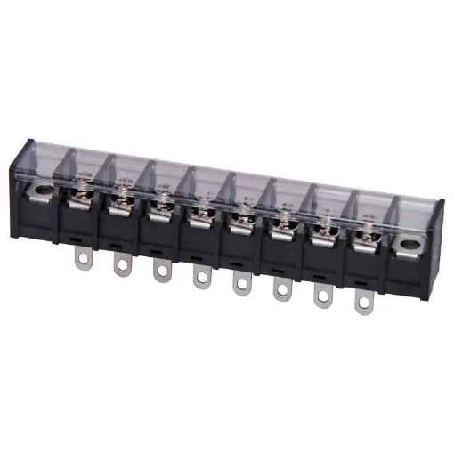 Pin Spacing: 9.5mm
Current Rating: 20A at 300V
Solder Lugs: Tin Plated Brass
Screw: Nickel Plated Steel
Housing: Thermoplastic UL94V-O, Black