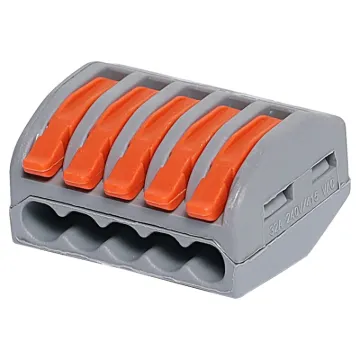 Splice joiners as used in lighting circuitry. Secure cage clamp connection. Suit 0.08-4mm2. Max ferruled conductor 2.5mm2.