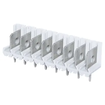Plug height: 15.5mm, Pin size: 1mm, 18A rated. 36 way strip, can cut to any length.
Male