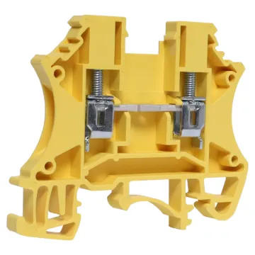 Designed to be ganged together to form as many poles as required to suit your application. Suitable for 2.5mm top hat and asymmetrical “G” Type DIN rail mounts. 
600V rated. Yellow.