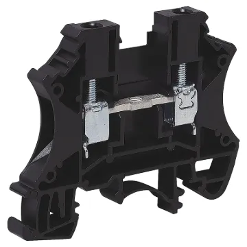 Designed to be ganged together to form as many poles as required to suit your application. Suitable for 35mm top hat and asymmetrical “G” Type DIN rail mounts.
600V rated. Black.
