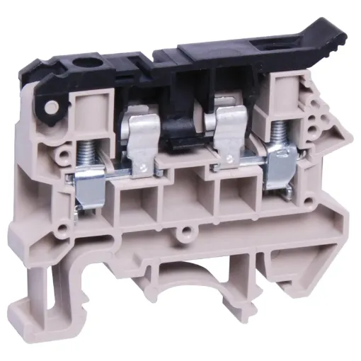 Designed to be ganged together to form as many poles as required to suit your application. Suitable for 35mm top hat and asymmetrical "G" Type DIN rail mounts. 600V rated. Accepts M205 fuses