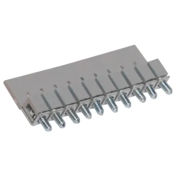 Designed to be ganged together to form as many poles as required to suit your application. Suitable for 35mm top hat and asymmetrical “G” Type DIN rail mounts.
600V rated. 25A. Grey.