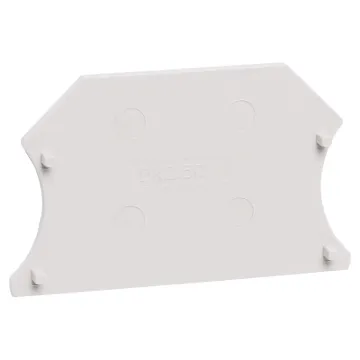 Protectinf DIN rail terminal end cap to suit the P 2400 to P 2415 Dinkle DIN rail terminal range.