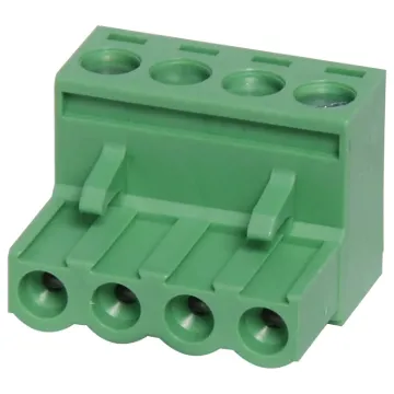 Screw terminal plugs with rising clamp type terminals. Rated 10A at 300V. Cable hole entry size up to 4mm2 or 12AWG.