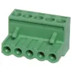 Screw terminal plugs with rising clamp type terminals. Rated 10A at 300V. Cable hole entry size up to 4mm2 or 12AWG.