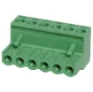 Screw terminal plugs with rising clamp type terminals. Rated 10A at 300V. Cable hole entry size up to 4mm2 or 12AWG.