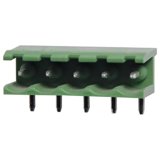 5 Way.
Horizontal Mount.
90 Degree Pins
Rated 10A at 300V