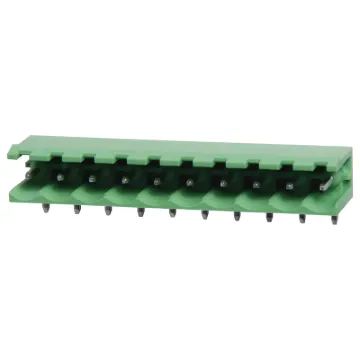 10 Way.
Horizontal Mount.
90 Degree Pins
Rated 10A at 300V