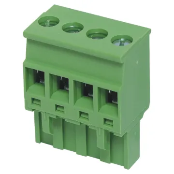 Rising clamp type terminals. Rated 15A at 300V.