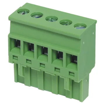 Rising clamp type terminals. Rated 15A at 300V.