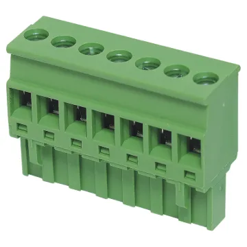 Rising clamp type terminals. Rated 15A at 300V.