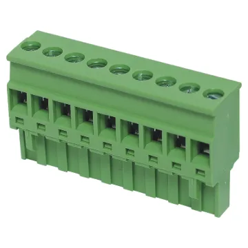 Rising clamp type terminals. Rated 15A at 300V.