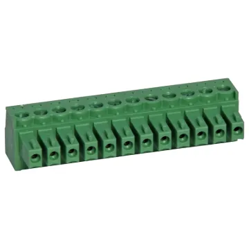 12 Way.
Screw Terminal Plugs
Rated 8A at 150V.
Cable hole entry size up to 1.5mm2 or 28-16AWG.