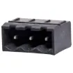 Constructed from high temperature plastic suitable for reflow soldering. 

Vertical Mount Boxed
Rated 10A at 300V
PCB pin diameter 1.2mm.