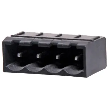 Constructed from high temperature plastic suitable for reflow soldering. 

Vertical Mount Boxed
Rated 10A at 300V
PCB pin diameter 1.2mm.