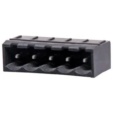Constructed from high temperature plastic suitable for reflow soldering. 

Vertical Mount Boxed
Rated 10A at 300V
PCB pin diameter 1.2mm.
