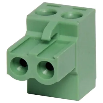 Offset Screw terminal
plugs. Rated 10A at 300V.
Cable hole entry size up to 4mm2 or 12AWG.