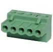 Screw terminal plugs with rising clamp type terminals.
5 Way.
Rated 10A at 300V.
Cable hole entry size up to 4mm2 or 12AWG.