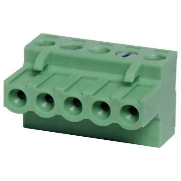 Screw terminal plugs with rising clamp type terminals.
5 Way.
Rated 10A at 300V.
Cable hole entry size up to 4mm2 or 12AWG.