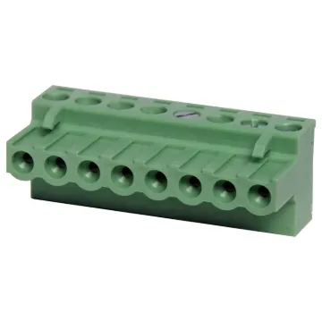 Screw terminal plugs with rising clamp type terminals.
8 Way.
Rated 10A at 300V.
Cable hole entry size up to 4mm2 or 12AWG.
