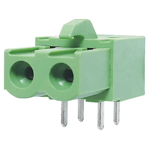 Pitch: 5.08mm
Rated 12A at 300V
Horizontal Mount