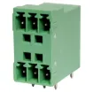 3 x 3 way pluggable socket for PCB mounting. Rated 8A at 300V.