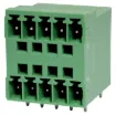 5 x 5 way pluggable socket for PCB mounting. Rated 8A at 300V.