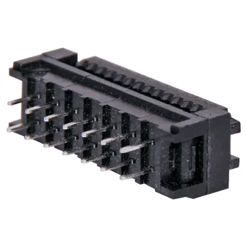 Used for non-removable connection to a PCB. Connector is crimped onto IDC ribbon cable and then is soldered to the PCB.
Twin row, 2.54mm pitch