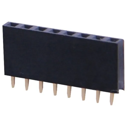 Gold Plated Contacts 2.54mm Spacing. 8 pins.