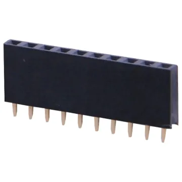 Gold Plated Contacts 2.54mm Spacing. 10 pins.