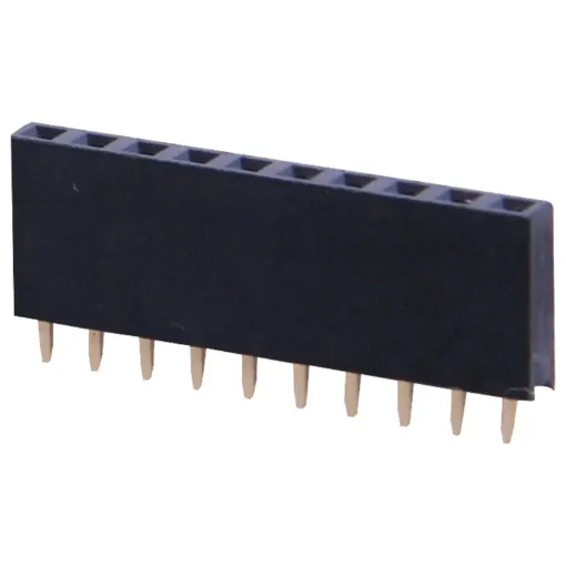 Gold Plated Contacts 2.54mm Spacing. 10 pins.
