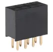 Oupiin 4 way dual row header socket for connection to secondary boards with male headers.
