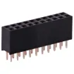 As used with Arduino development boards. Gold plated contacts. 2.54mm spacing. Height is measurement of plastic surround in mm. 
Oupiin series 2044.