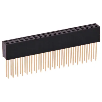 Gold Plated Contacts 2.54mm Spacing. 11mm high.