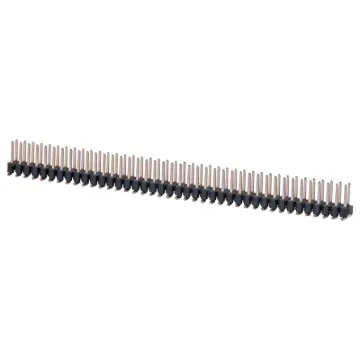 Dual row model available with SMD pins. Both have 2.54mm pin spacing. Gold Plated Contacts