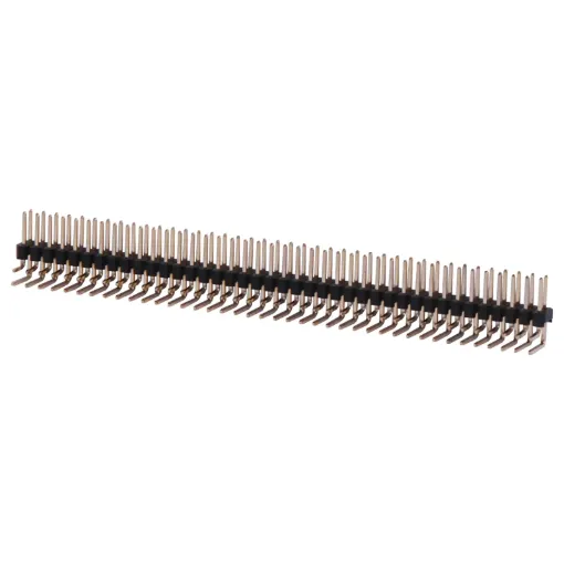 Single and dual row models available in straight or 90 deg. pin types. Both have 2.54mm pin spacing. Gold Plated Contacts
