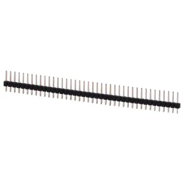 Single and dual row models available in straight or 90 pin types. Both have 2.54mm pin spacing. Gold Plated Contacts