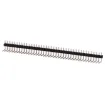 Single and dual row models available in straight or 90 deg. pin types. Both have 2.54mm pin spacing. Gold Plated Contacts