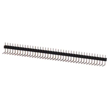 Single and dual row models available in straight or 90 deg. pin types. Both have 2.54mm pin spacing. Gold Plated Contacts